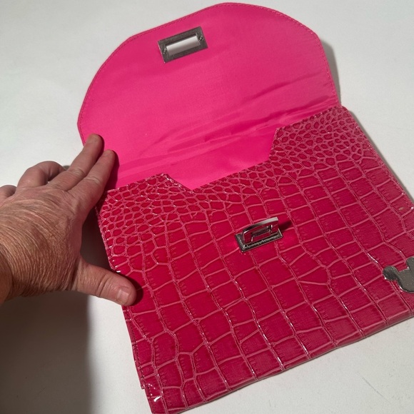 Red Crocodile Embossed Wallet with Mickey Mouse Detail - Picture 3 of 7